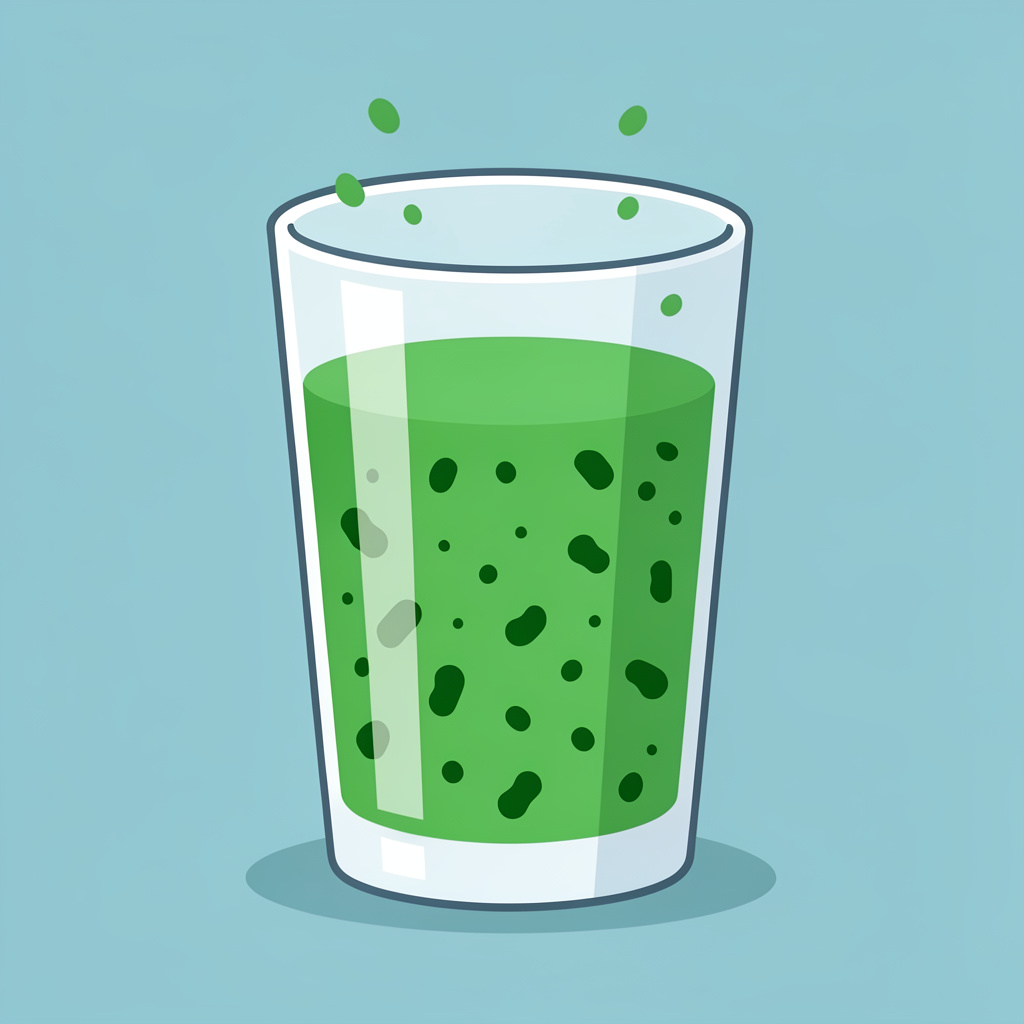 Illustration af pesticider og giftstoffer i drikkevandsglas — fjern dem med vandfilter Pure Living