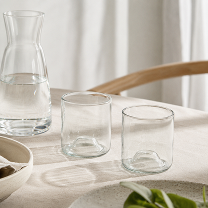 Drikkeglas i Upcyclet Glas, 2 stk. Str. S