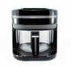 PFAS-fri airfryer 4L med gennemsigtig glasskål og rustfrit stål rist fra Pure-Living 
