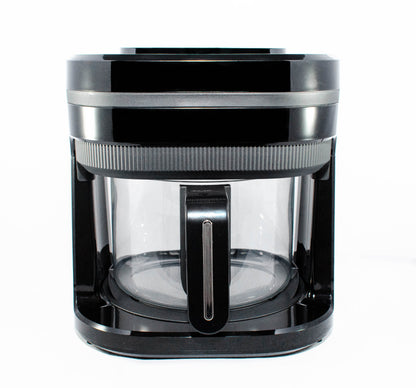 PFAS-fri airfryer 4L med gennemsigtig glasskål og rustfrit stål rist fra Pure-Living 
