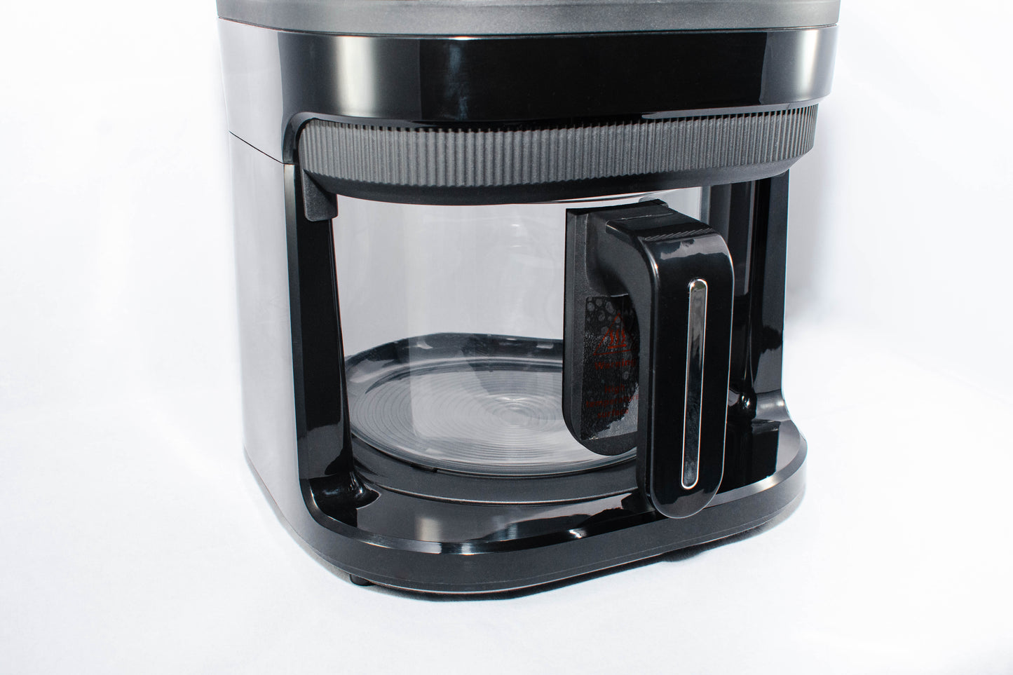 Airfryer med gennemsigtig glasskål uden PFAS og plastik perfekt til dig som går ekstra op i dit helbred