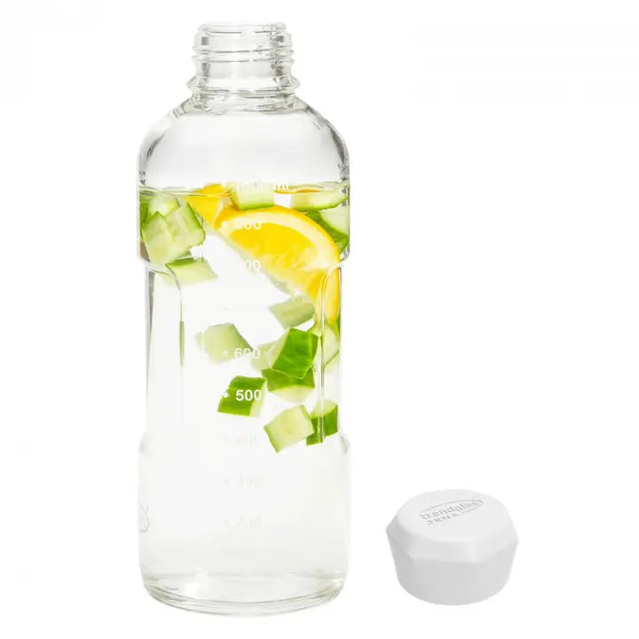 Pure-Living Drikkeflaske i Glas 1000 ml - Hvid