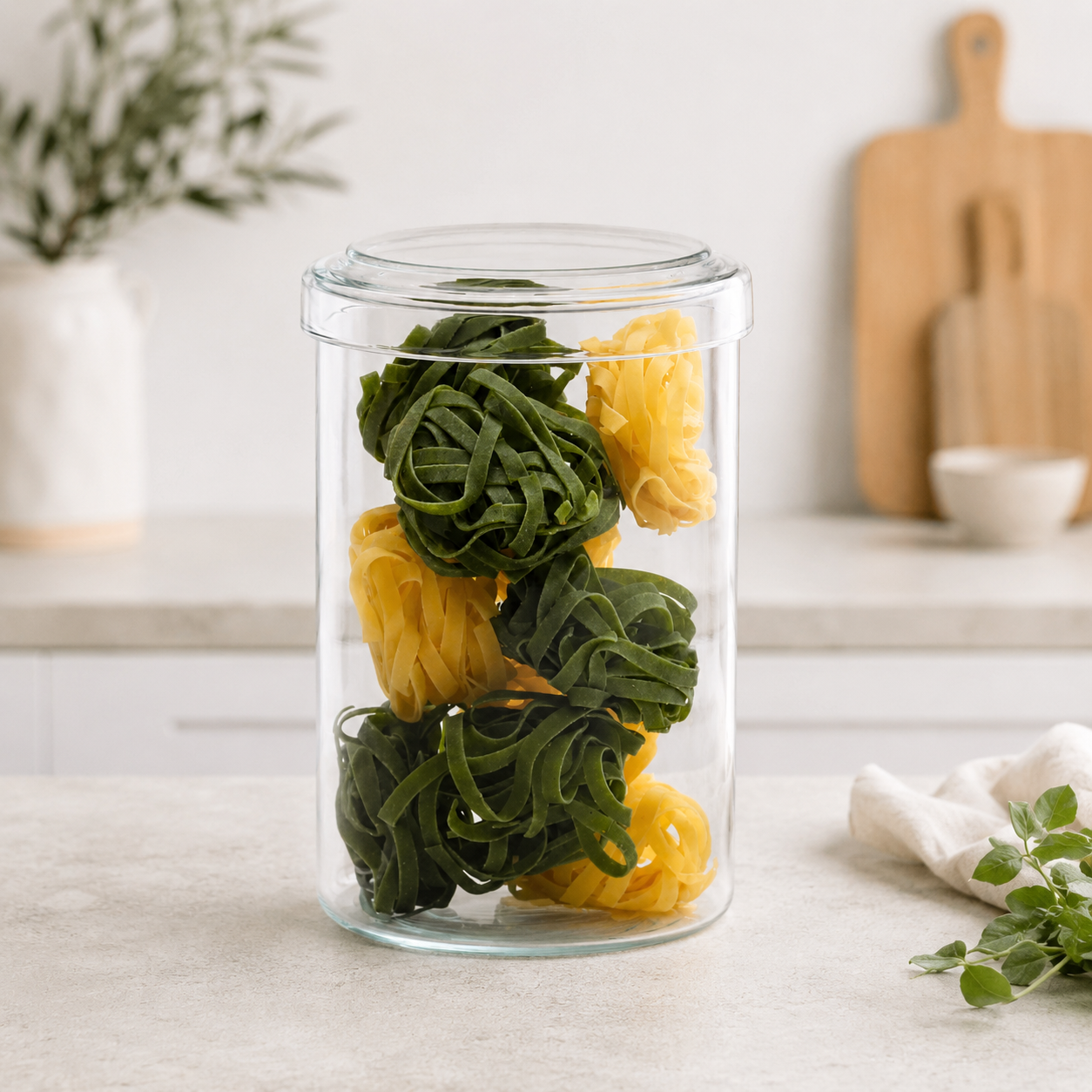 Pure-Living Glasdåse 1,2 L - 2-pak