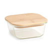 To Go Glasbeholder med Bambuslåg - 680 ml