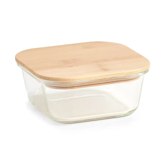 To Go Glasbeholder med Bambuslåg - 680 ml